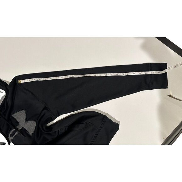 Under Armour Storm Big Logo Hoodie Sweatshirt Black Size Small - Picture 6 of 8